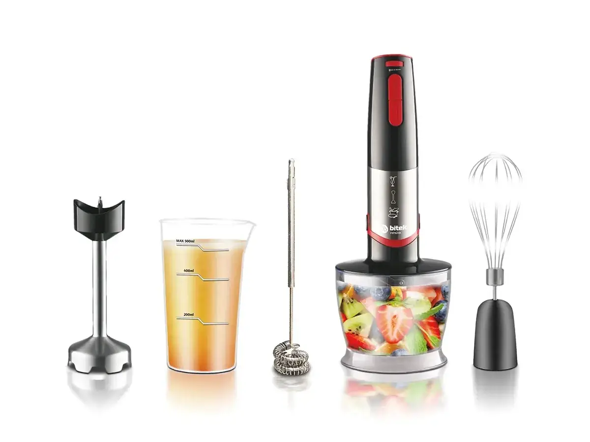 Блендер із чашею BITEK BT-337/6499 500 мл 5в1 занурювальний 1800Вт