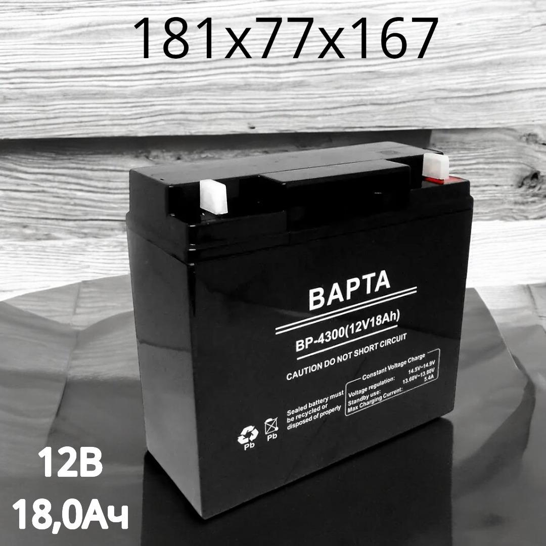 Батарея аккумуляторная BAPTA 12В 18Ач 181х77х167 мм BP-4300/7834 - фото 3