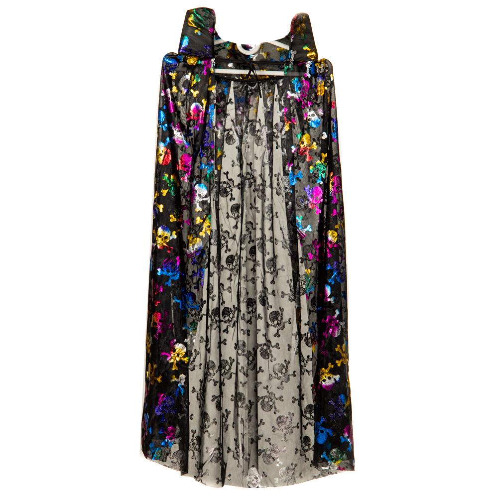 Карнавальный плащ с капюшоном Elisey Череп (8811-002)