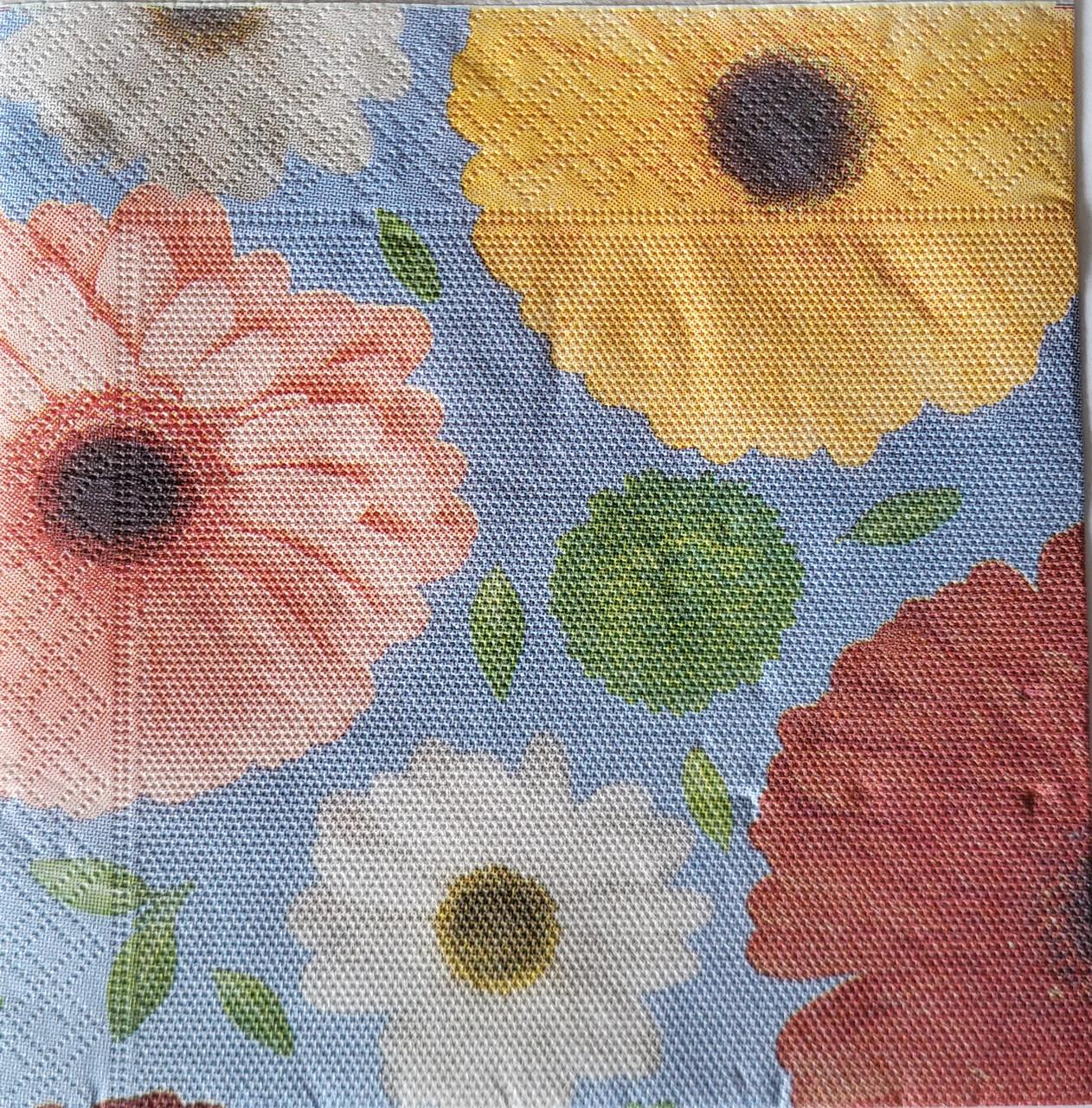 Салфетки столовые бумажные Sharm Цветы 6 33х33 см 20 шт. (31514076)