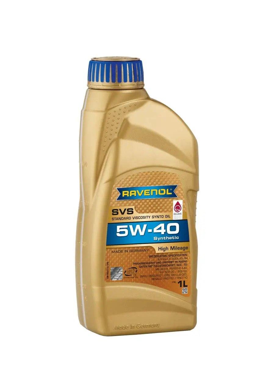 Моторне мастило RAVENOL 5W-40 SVS Synthetic High Mileage SP/CF A3/B4 1 л (1115100-001)