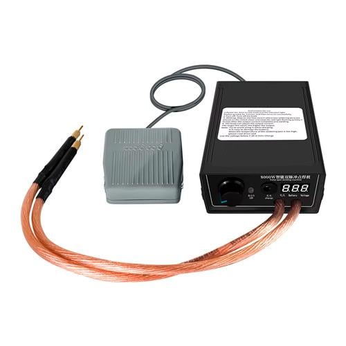 Апарат контактного точкового зварювання з ножною педаллю портативний 8000W 9600 mAh Black (877429) - фото 3 Апарат контактного точкового зварювання з ножною педаллю портативний 8000W 9600 mAh Black (877429) - фото 3