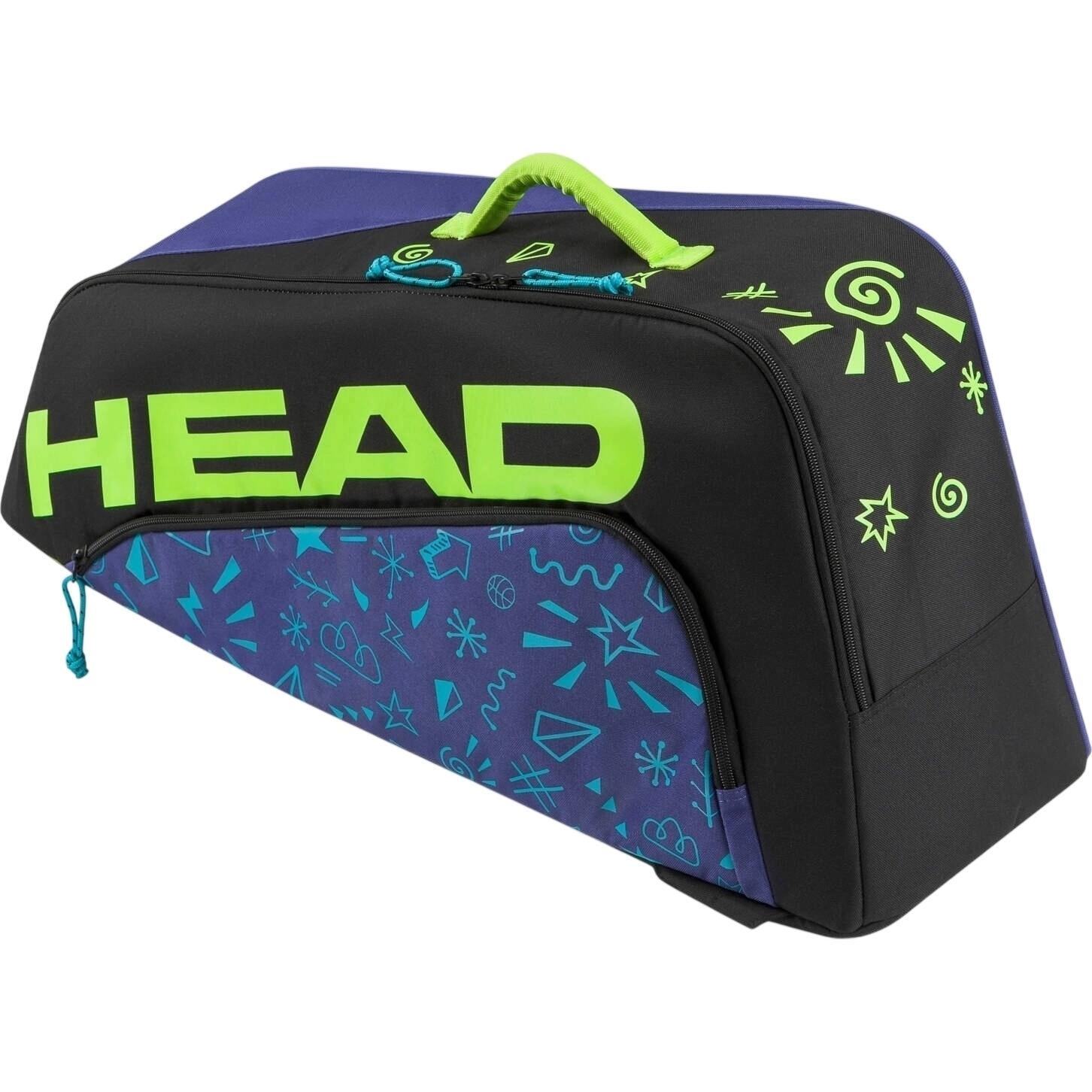 Сумка для тенниса детская Head JR TOUR RACKET BAG MONSTER 35L Фиолетово-черно-лаймовый (260754)