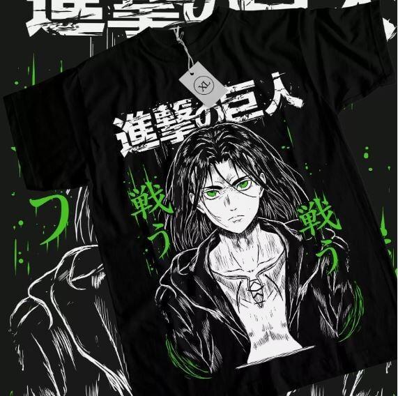 Футболка мужская Атака титанов OS Черный (AnimeJ1133)