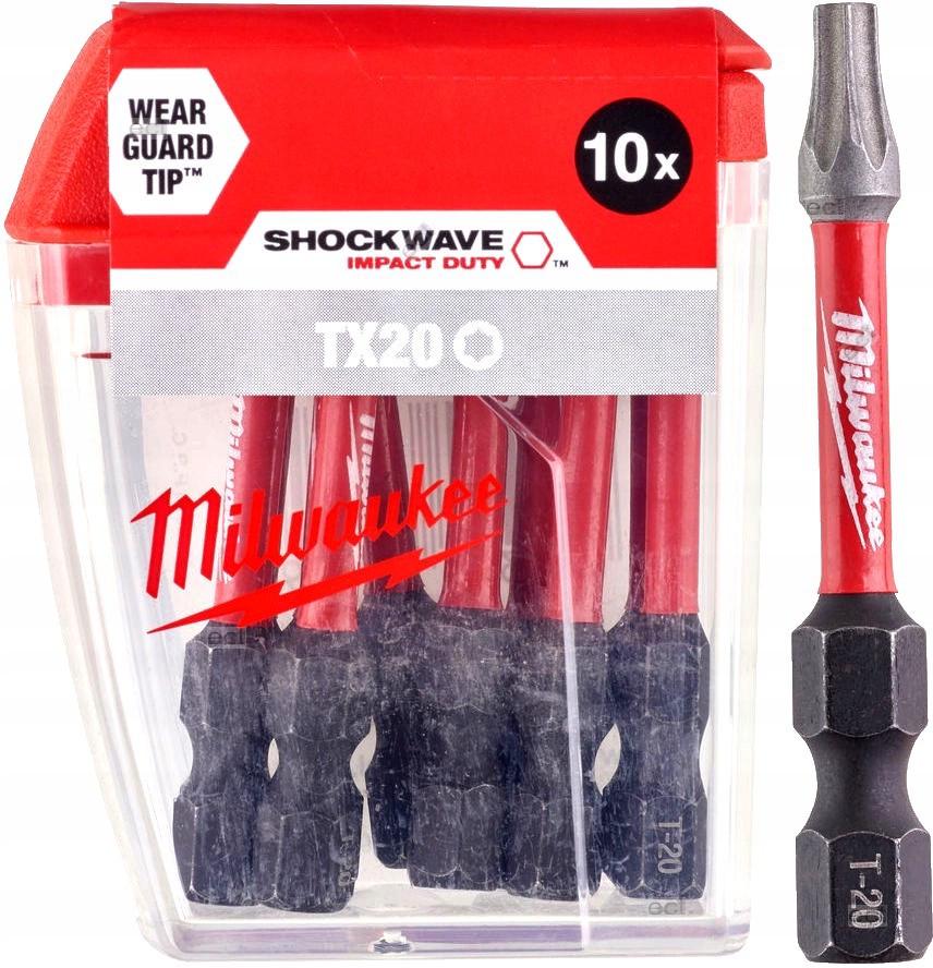 Біта Milwaukee SHOCKWAVE TX20 50 мм 10 шт. (4932430877)