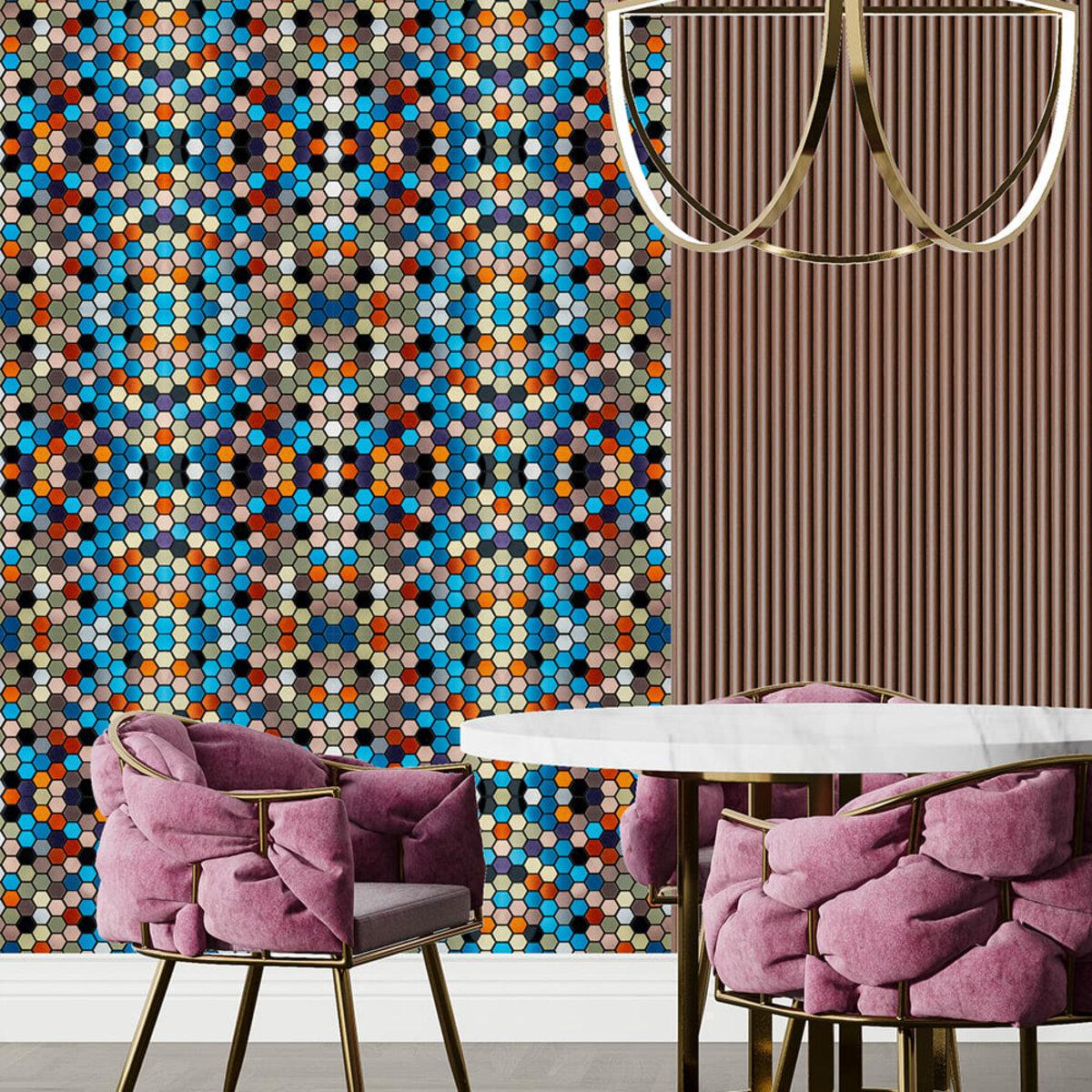 Плитка алюмінієва самоклеюча 300х300х3 мм Різнокольоровий (SW-00001932) - фото 7 Плитка алюмінієва самоклеюча 300х300х3 мм Різнокольоровий (SW-00001932) - фото 7