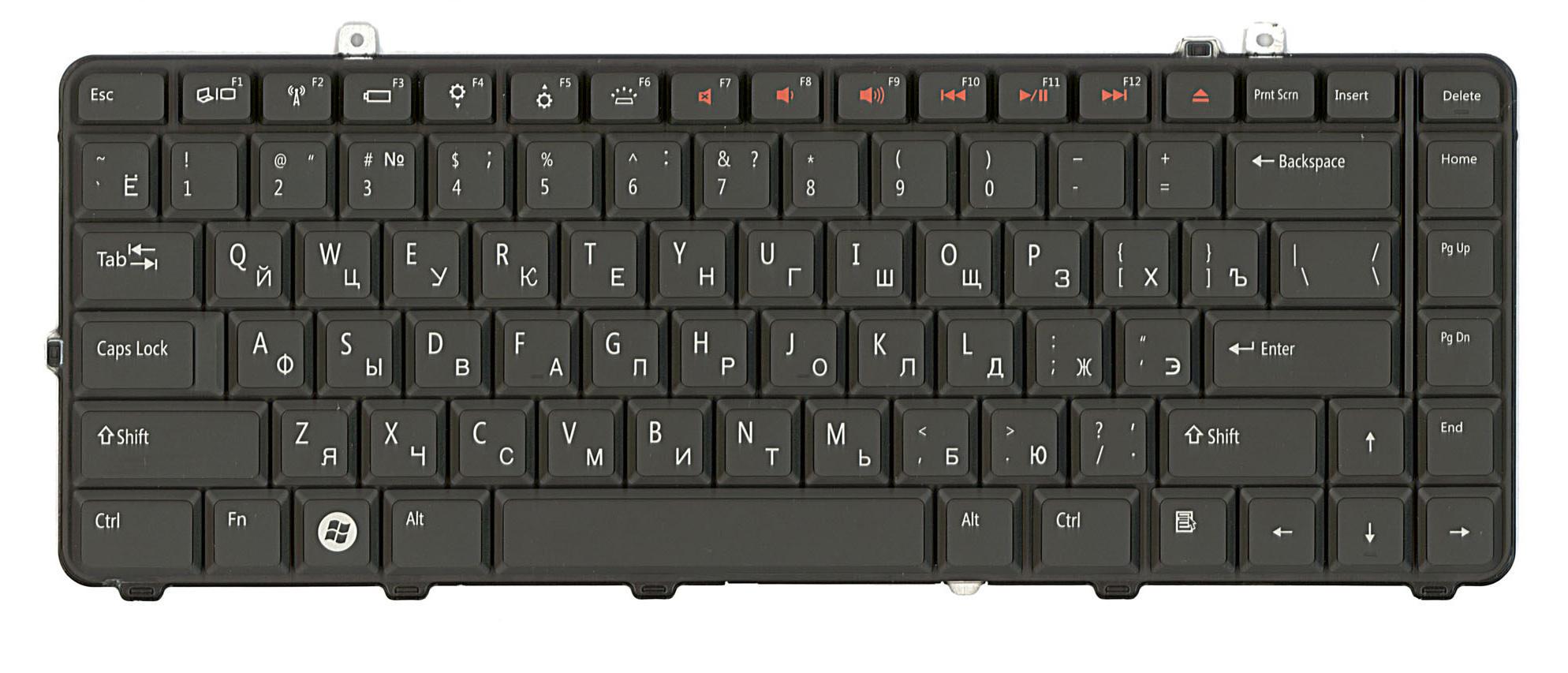 Клавиатура для ноутбука Dell Studio 1535/1536/1537 с подсветкой Light Black Клавиатура для ноутбука Dell Studio 1535/1536/1537 с подсветкой Light Black