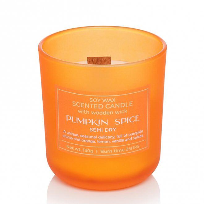 Ароматическая свеча Flora Pumpkin Spice Semi Dry с деревянным фитилем (28870)