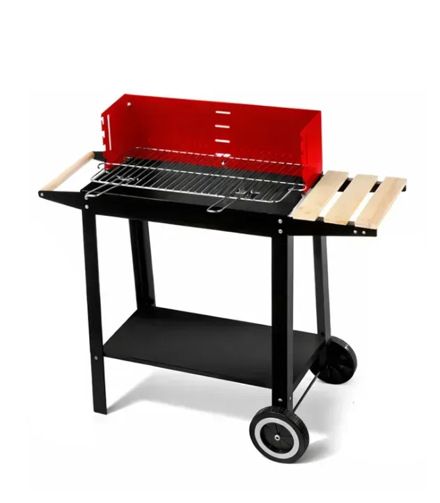 Мангал садовый на колесах с решеткой/крышкой/полками и аксессуарами (33387819) Мангал садовый на колесах с решеткой/крышкой/полками и аксессуарами (33387819)