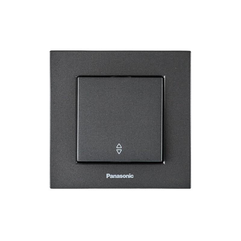 Выключатель проходной одноклавишный Panasonic Karre Plus 55 с рамкой ABS Дымчатый (WDTC90032DG-UA1) Выключатель проходной одноклавишный Panasonic Karre Plus 55 с рамкой ABS Дымчатый (WDTC90032DG-UA1)