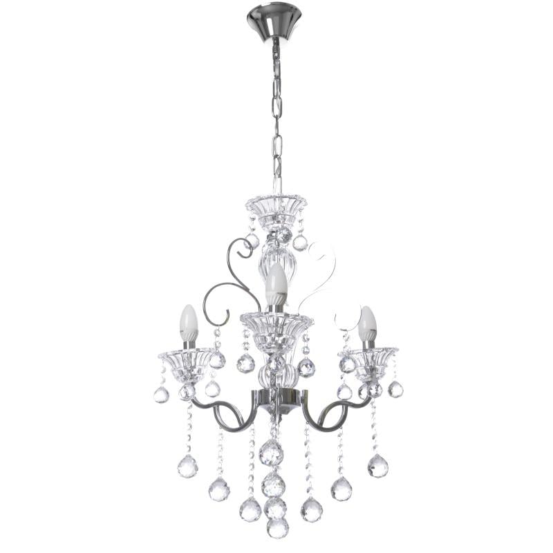 Люстра свеча подвесная прованс хрустальная Brille BCL-656S/3 E14 CH