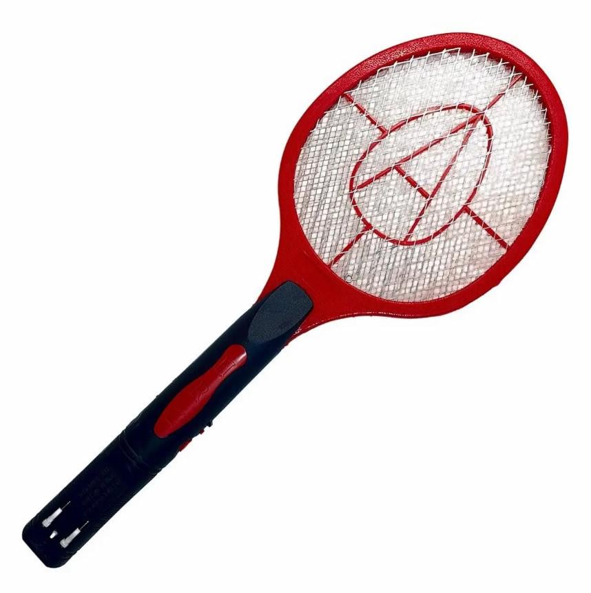 Мухобійка-ракетка електрична Annihilator від комарів і мух на акумуляторі від мережі 220В Червоний (7G-F-7433R)