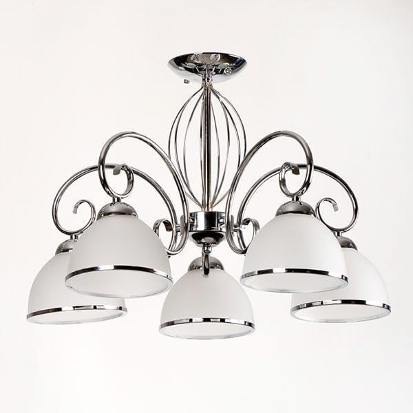 Люстра потолочная на 5 плафонов Svet 4573/5 CH Серебристый