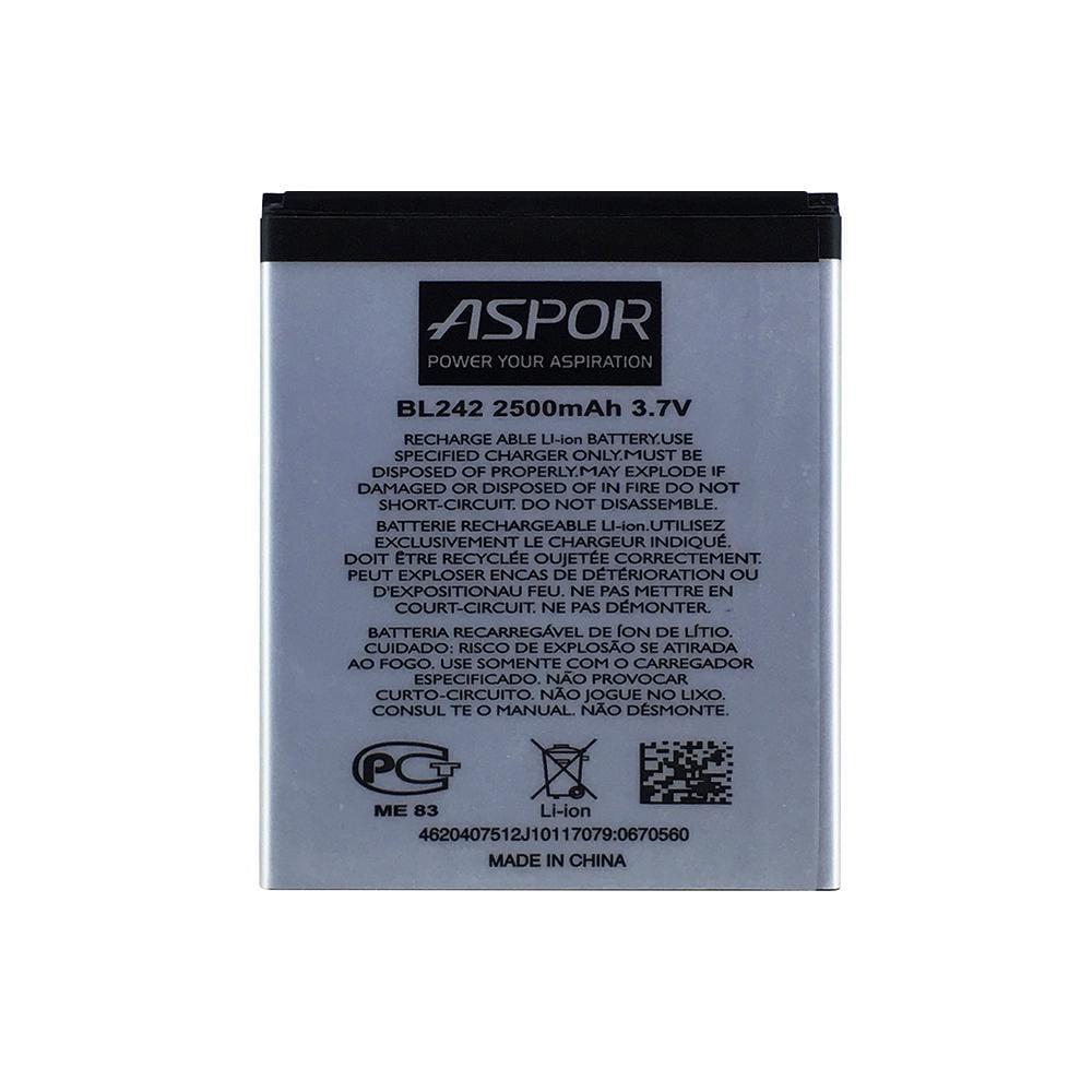 Аккумулятор Aspor BL-242 для Lenovo A2020 Vibe C/A3690/A3860/A390/K3/K30