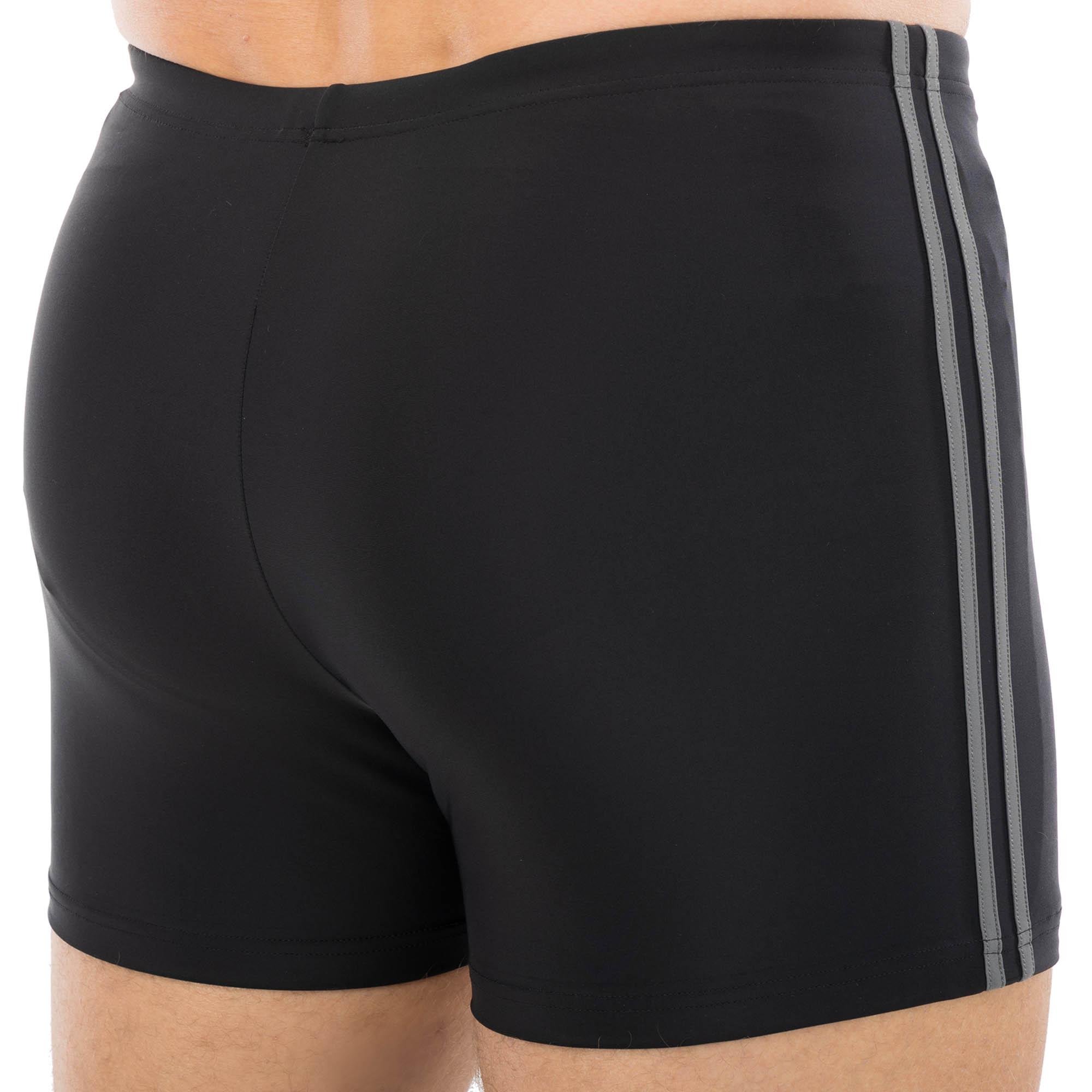 Плавки боксери чоловічі для плавання YINGFA Y3957 L Чорний/Сірий (Y3957_Черный-серый_L_(160-165) - фото 4