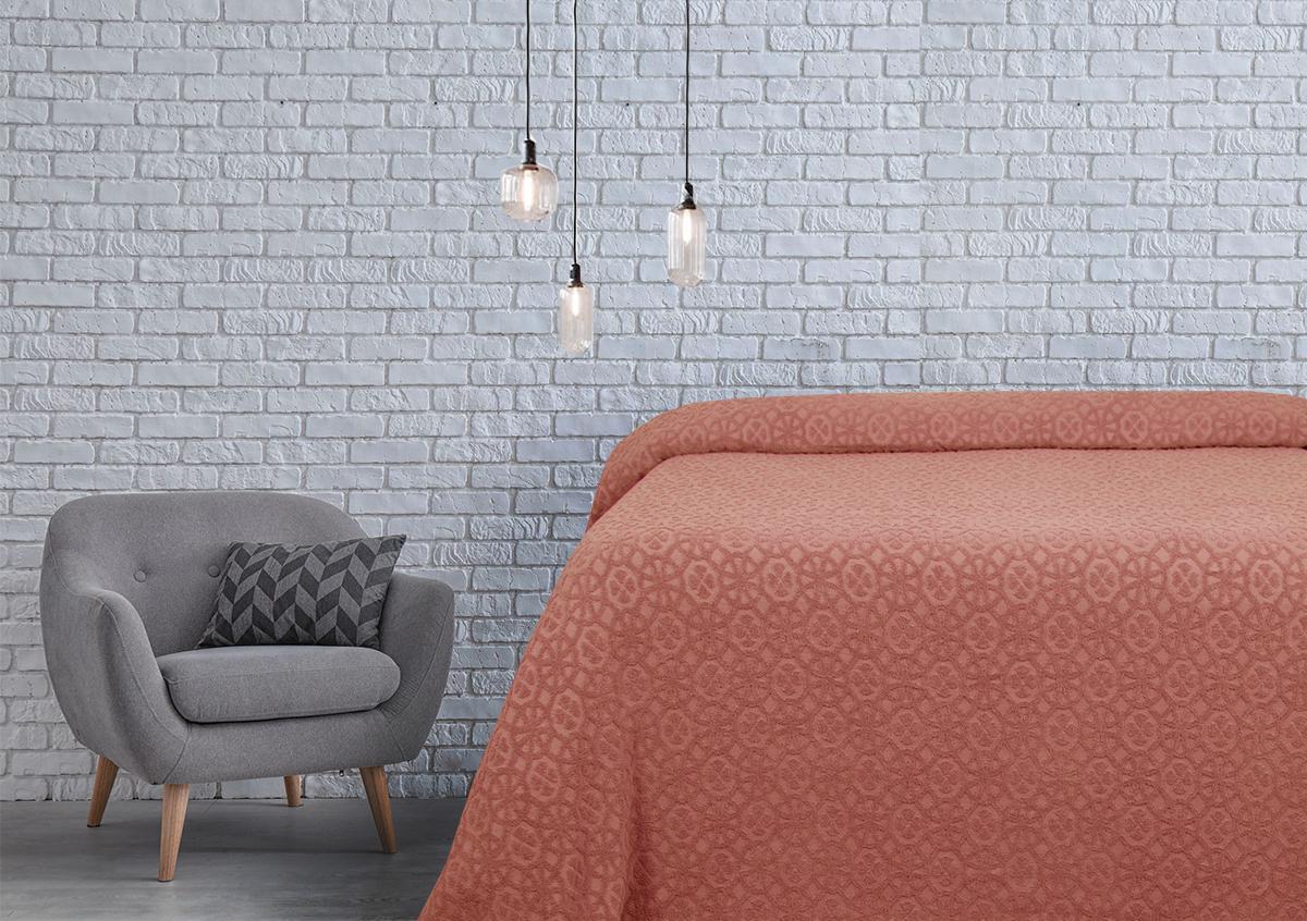 Простирадло махрове Lotus-Deco 200х220 см Кораловий (68389)