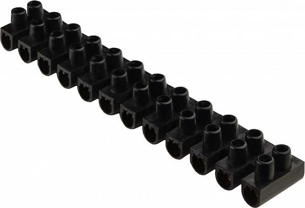 Колодка клеммная АСКО-Укрем ЕМ 12P 30А 16 мм2 тип W(U) Черный (U0130040038)