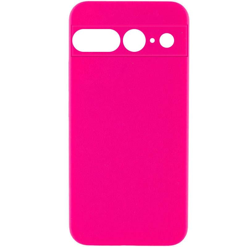 Противоударный чехол Silicone Cover Lakshmi Full Camera (AAA) для Google Pixel 7 Pro Розовый / Barbie pink