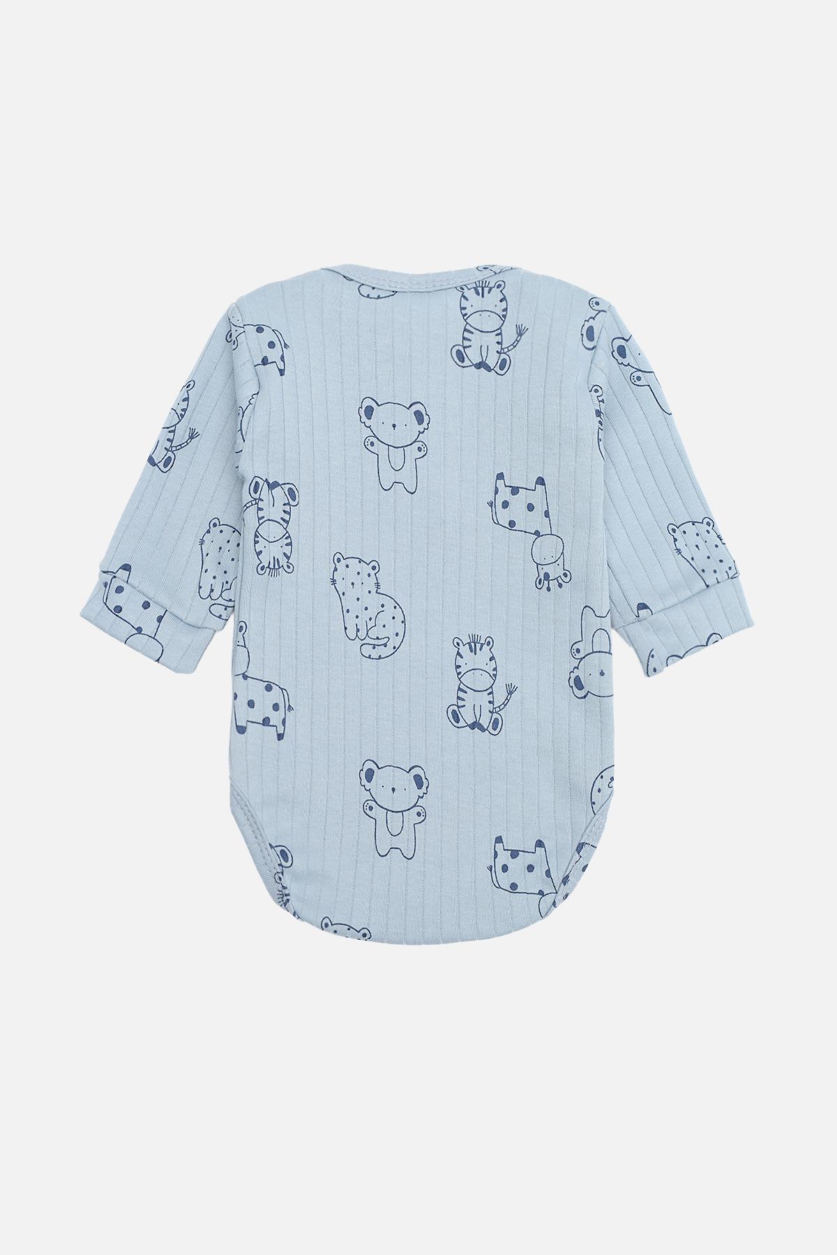 Боді ясла для хлопчика 62 см Блакитний (ЦБ-00283501) - фото 3 Боді ясла для хлопчика 62 см Блакитний (ЦБ-00283501) - фото 3