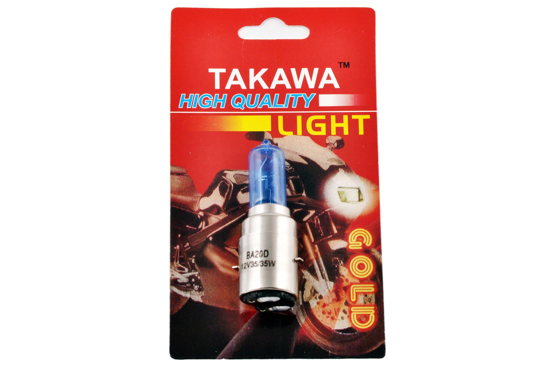 Лампа TAKAWA BA20D 2PIN 12V 35W/35W Білий (B-201)