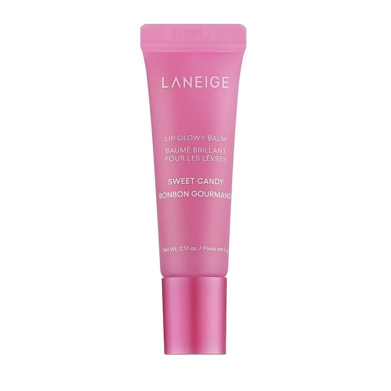 Бальзам для губ сияющий с ароматом сладкой карамели в тубе Laneige Lip Glowy Balm Sweet Candy 5 г