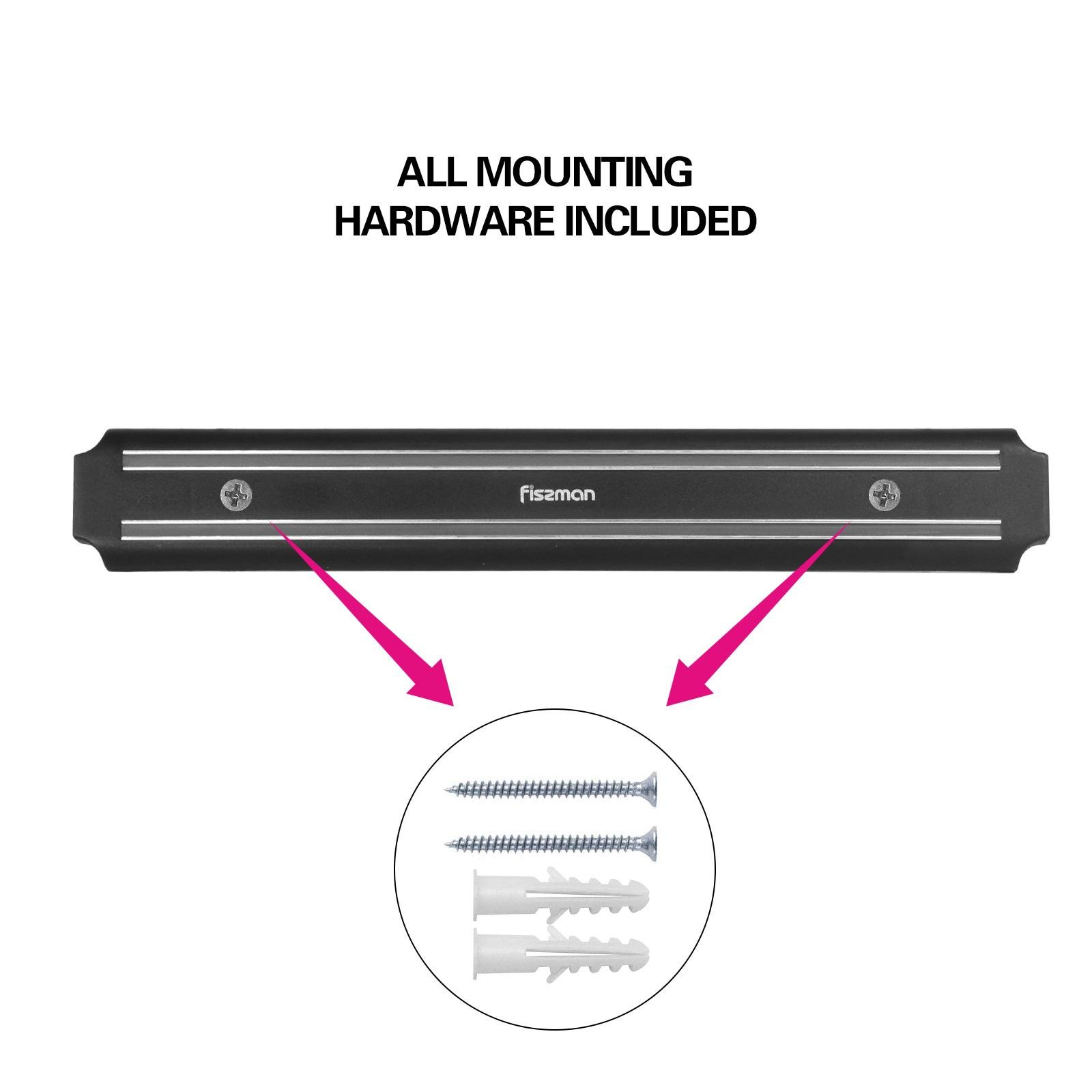 Настенная магнитная планка для хранения ножей Fissman 38 см (2909) - фото 4