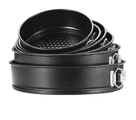 Набор разъемных форм для выпечки Unique UN-1701 нержавеющая сталь с антипригарным покрытием 6 шт. 18/20/22/24/26/28 см (opt-15855)