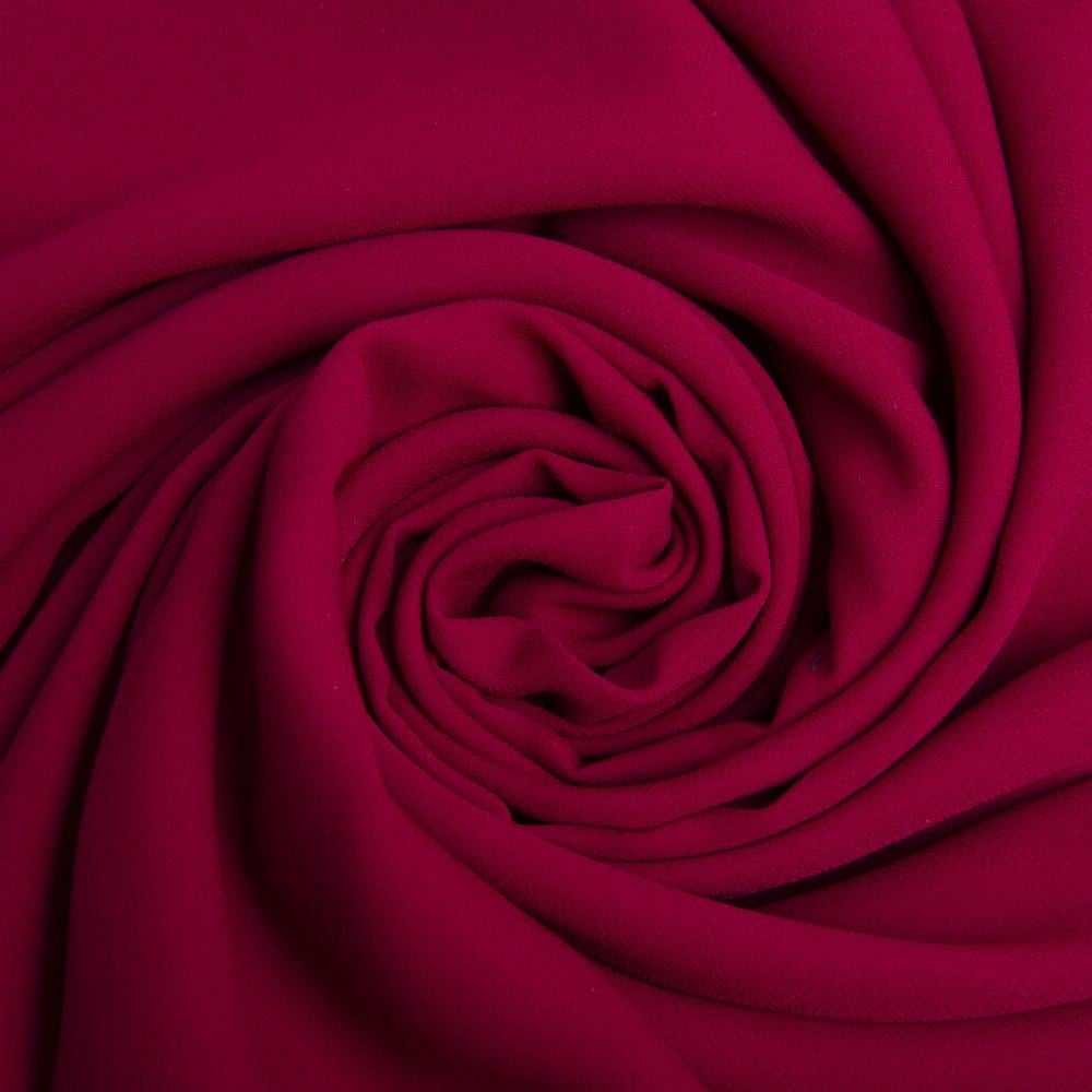 Тканина шифон креп однотонний Гранат (24186)