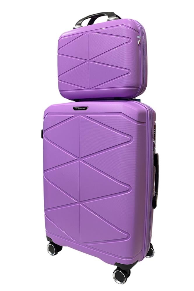 Комплект чемоданов Madisson Snowball 51304/L+VA Сиреневый (31218853)