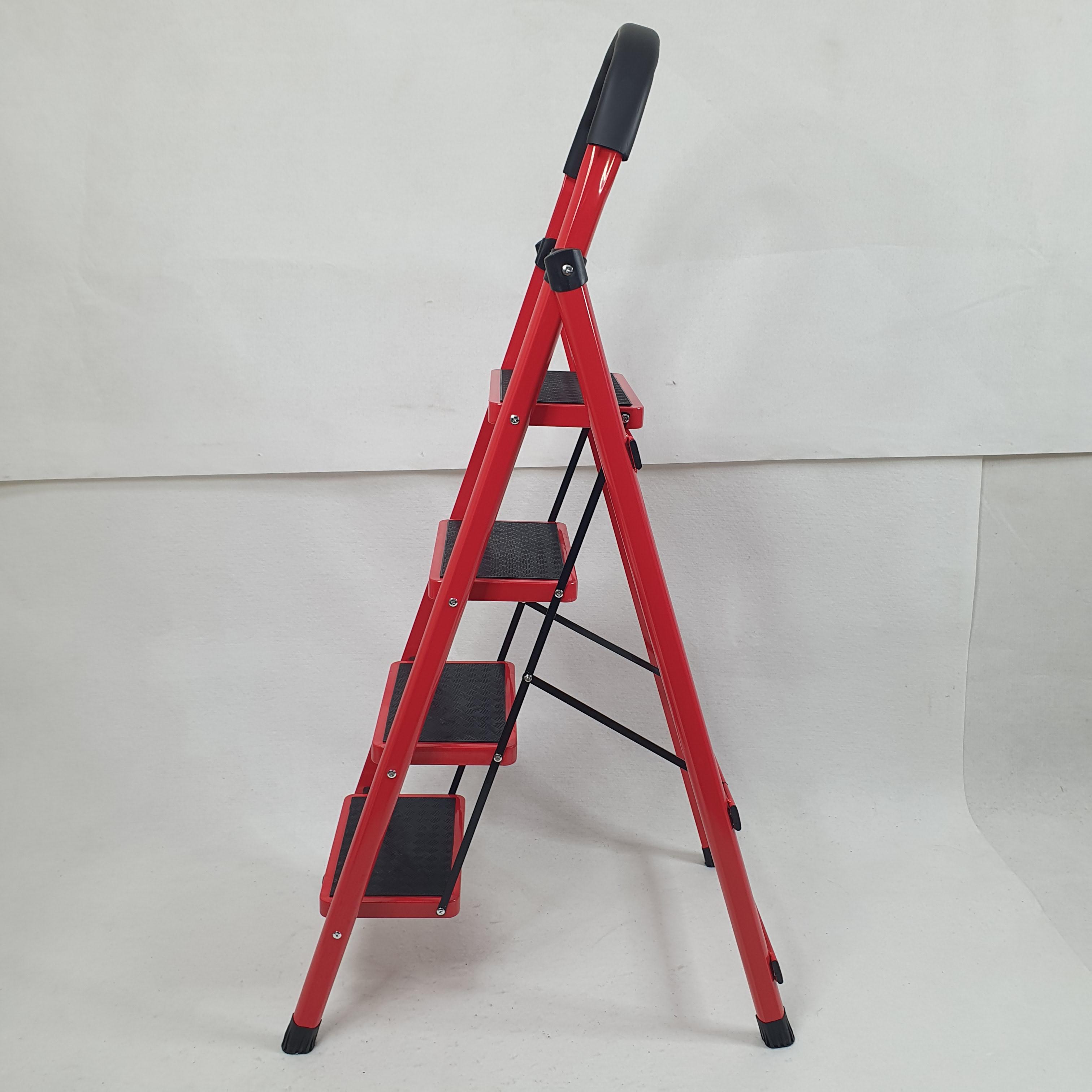 Лестница металлическая на 4 ступени с прорезиненными ковриками (LFS-4S-Red) - фото 7 Лестница металлическая на 4 ступени с прорезиненными ковриками (LFS-4S-Red) - фото 7