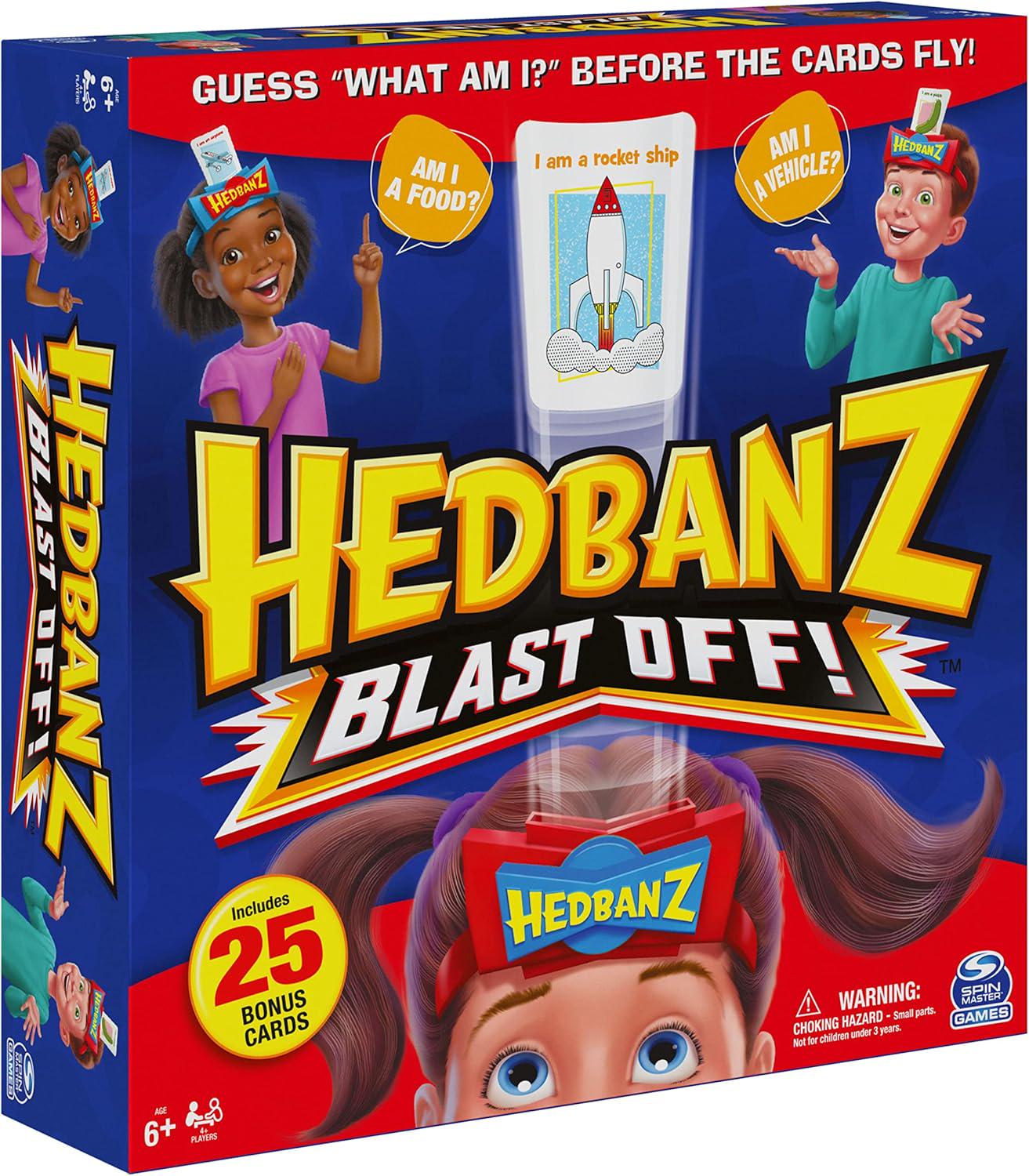 Настільна гра-вгадайка Spin Master Hedbanz Blast Off! Космічна версія з таймером та 25 бонусними картками від 6 років (300437)