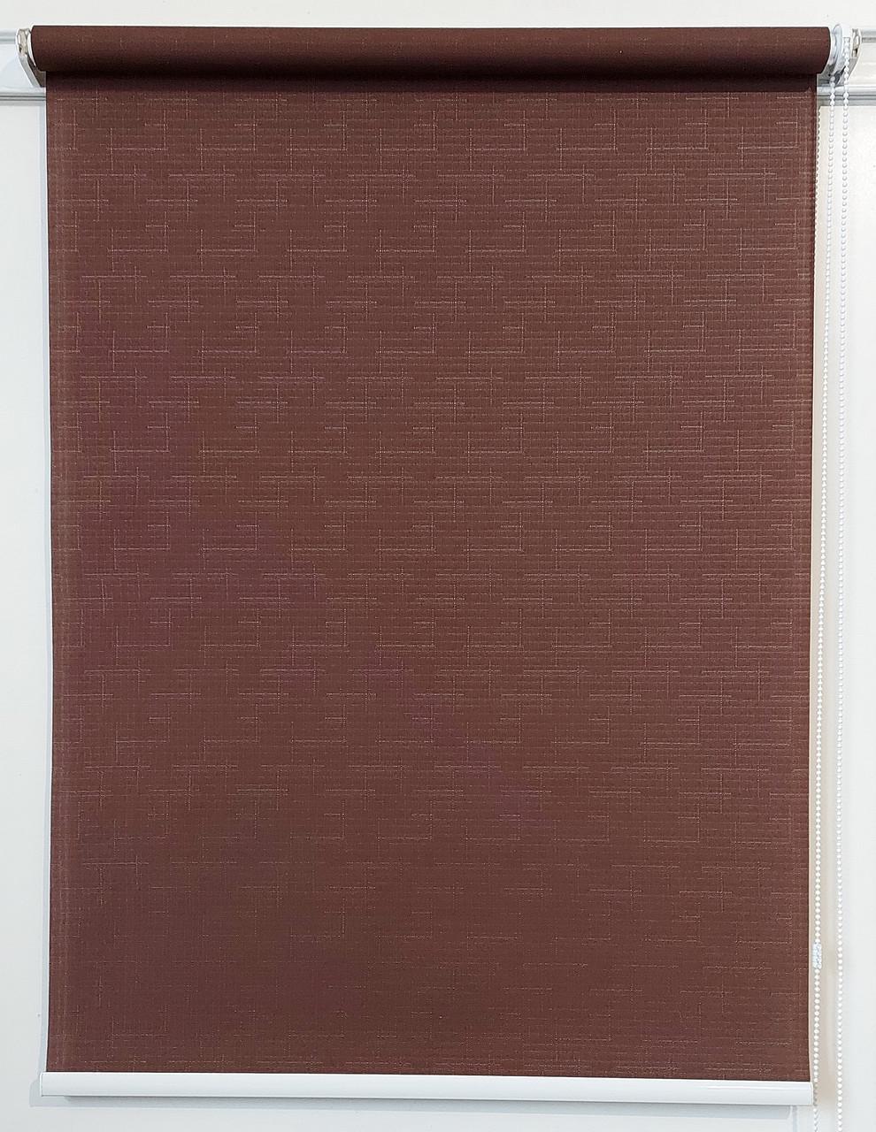 Рулонная штора Miranda Лен 70х150 см Темно-коричневый (МБ-2106-73)