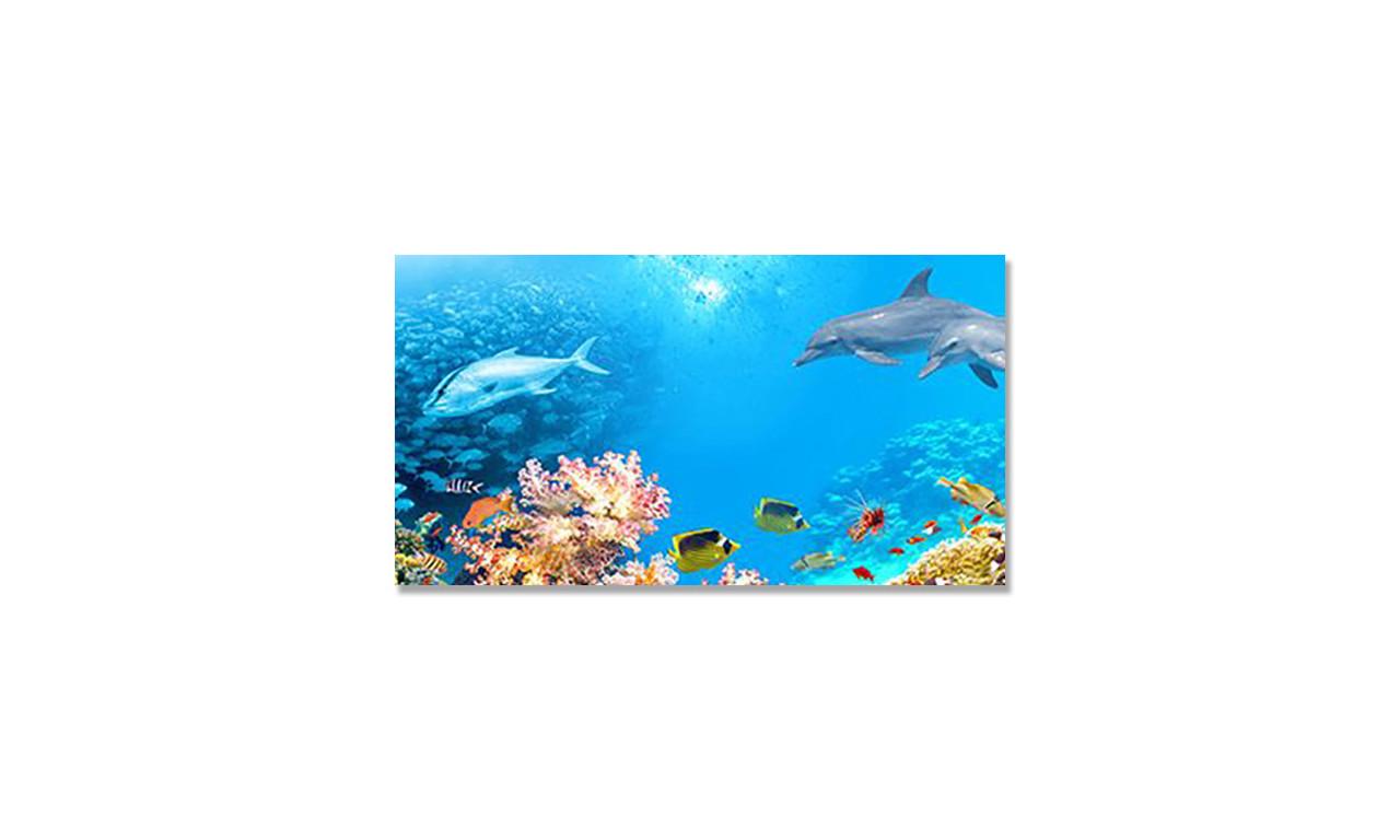 Наклейка вінілова на стіл Zatarga Косяки Риб 650х1200 мм (1294193574) Наклейка вінілова на стіл Zatarga Косяки Риб 650х1200 мм (1294193574)