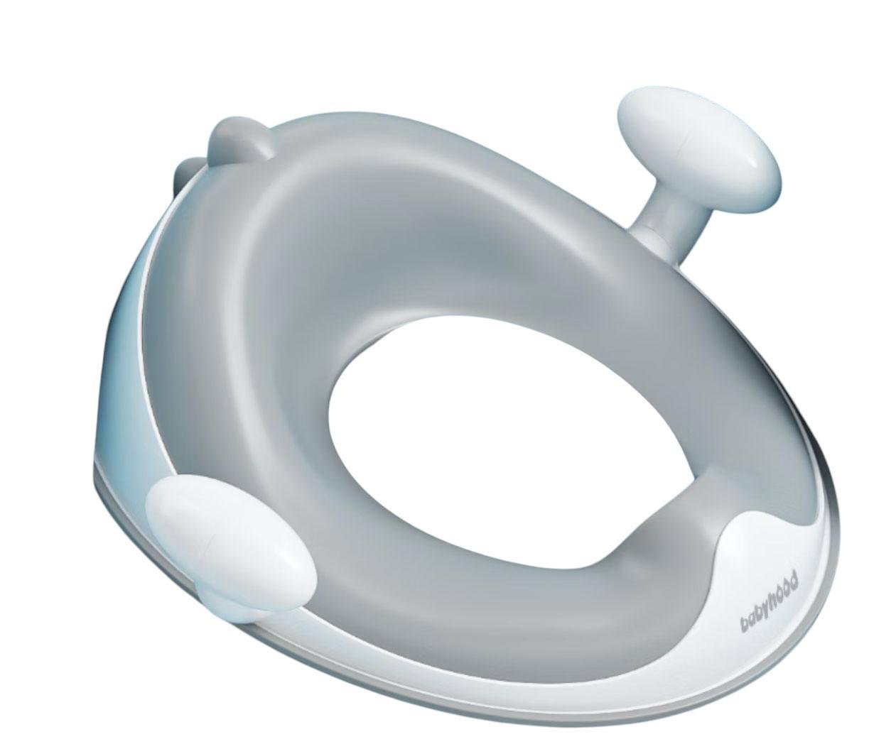 Накладка на унітаз Динозаврик з поліуретановим кільцем Babyhood BH-127G Сірий (29397308)