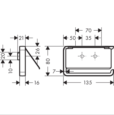 Держатель для туалетной бумаги Axor UNIVERSAL 42846140 Бронза брошенная (1797683657) - фото 2 Держатель для туалетной бумаги Axor UNIVERSAL 42846140 Бронза брошенная (1797683657) - фото 2