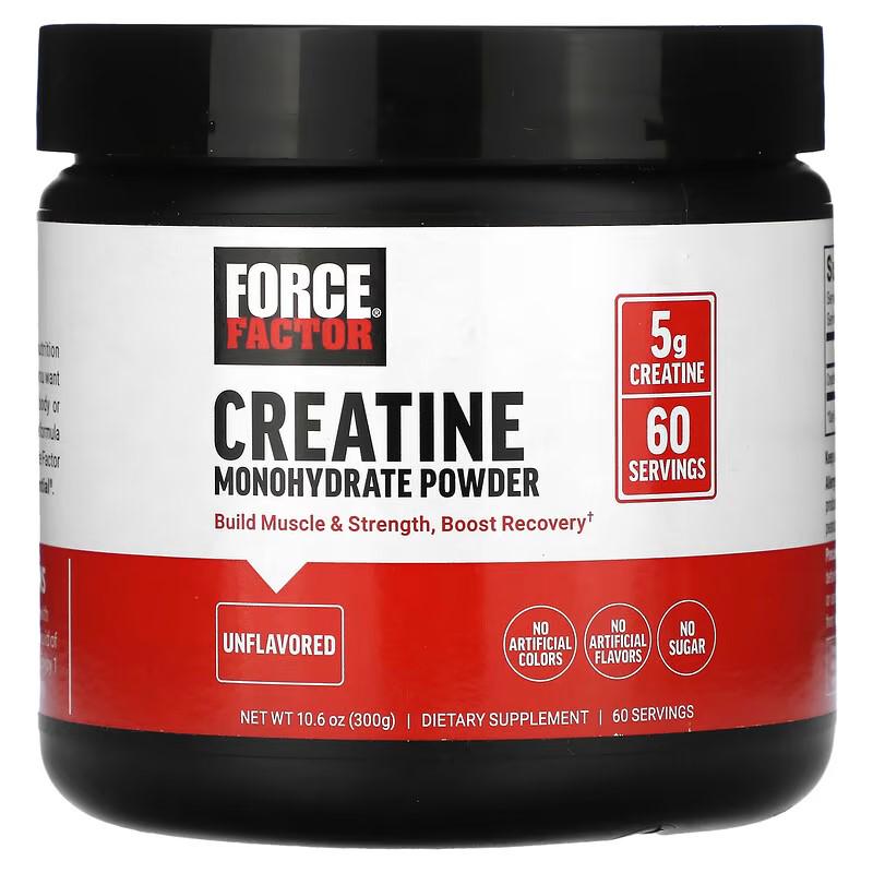 Креатин Force Factor Creatine Monohydrate Powder Unflavored 300 g