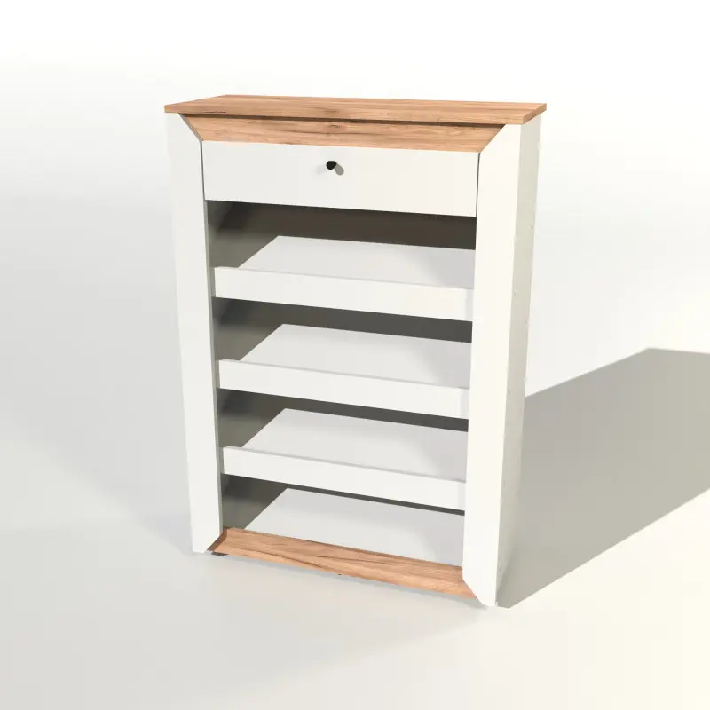 Тумба для обуви Эверест Нордик 800 Белый/Дуб крафт золотой (26843888)