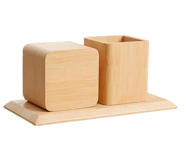 Часы настольные с подставкой для канцтоваров (900530)