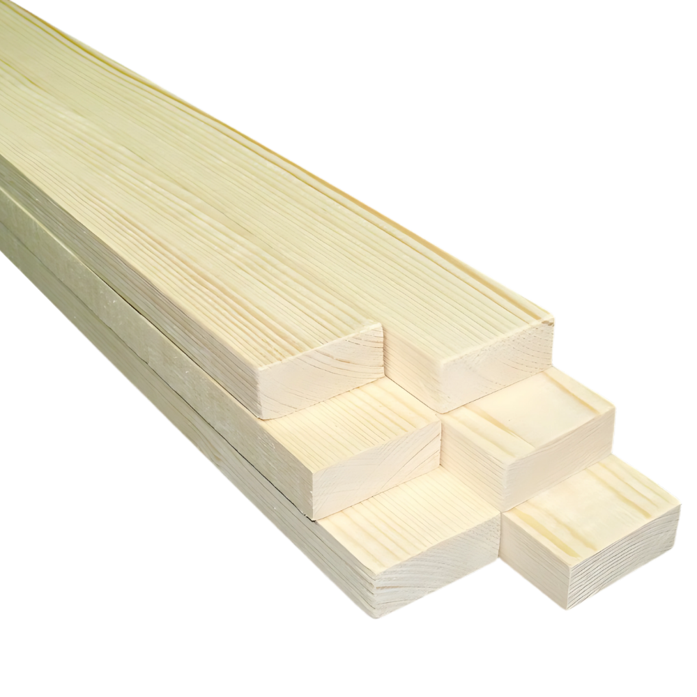 Рельс без сучка срощенная сухая строганая деревянная ель 30х30х3000 мм