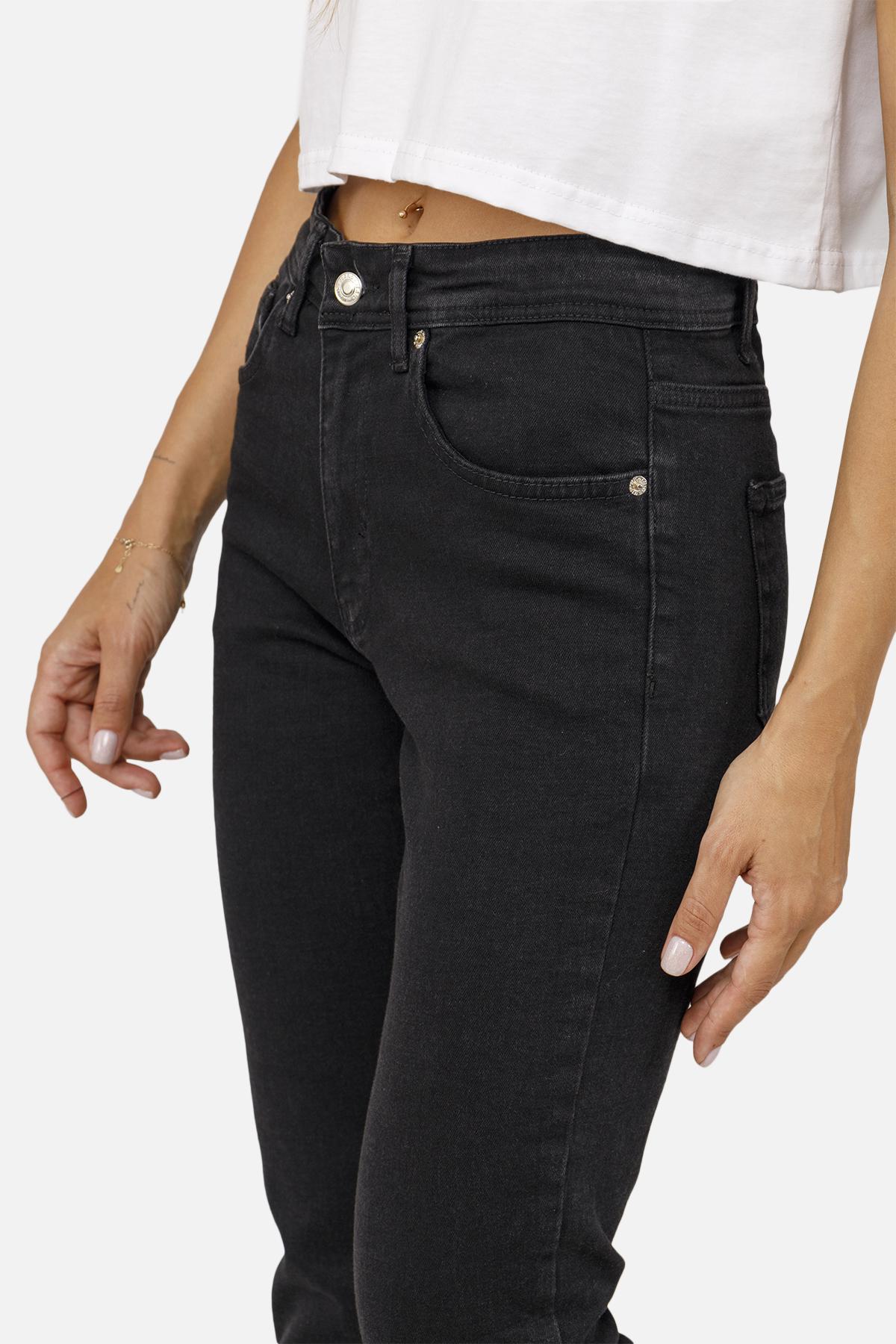 Джинсы женские slim р. 48 Черный (SKT001012656) - фото 3