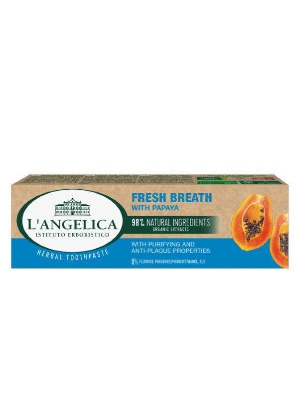 Зубна паста з екстрактом папаї L'Angelica Fresh Breath Свіже Дихання 75 мл - фото 2