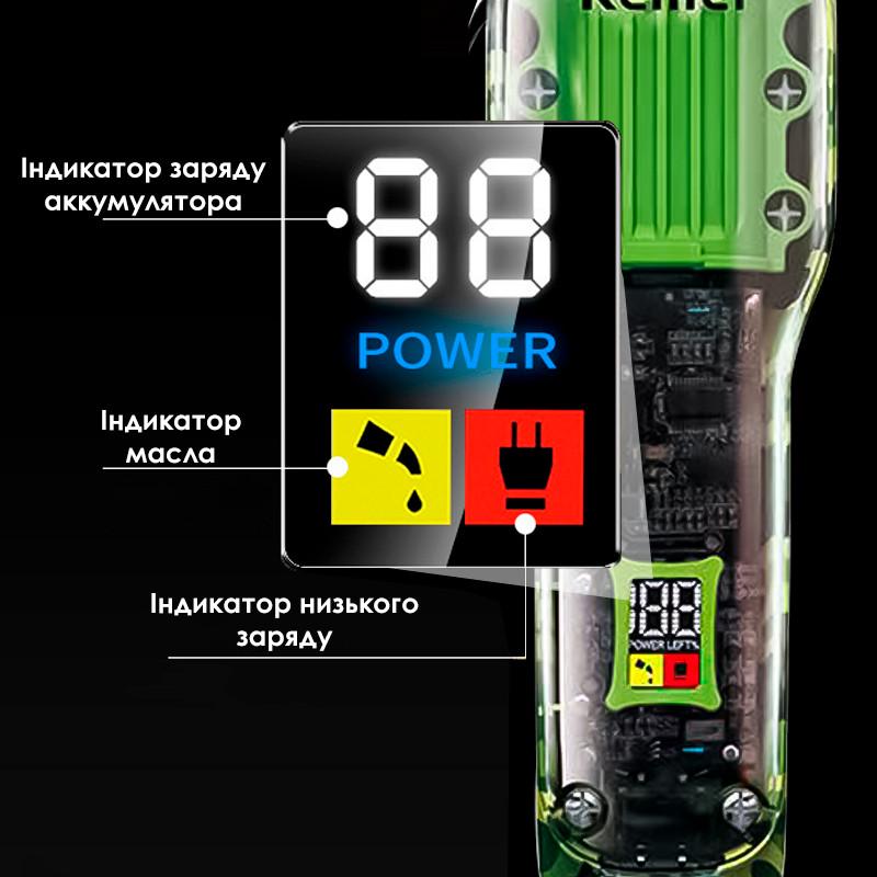 Машинка для стриження волосся Kemei KM-1926 2500 мА·год на акумуляторі (10606-52382) - фото 4