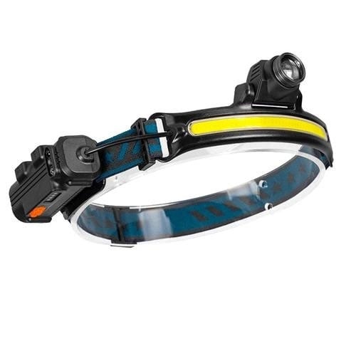 Фонарик налобный Bailong BL-W678-2-P50+COB Line с встроенным аккумом (tf5093)