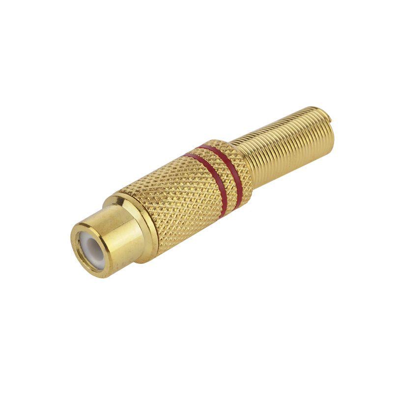 Гнездо RCA 2 полосы Красный (A153011) Гнездо RCA 2 полосы Красный (A153011)