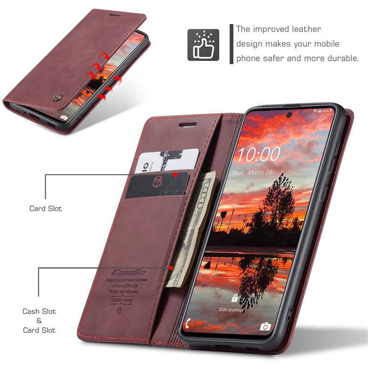 Чохол книжка з магнітом Samsung Galaxy A73 A736 CaseMe Wine (29273-42) - фото 6