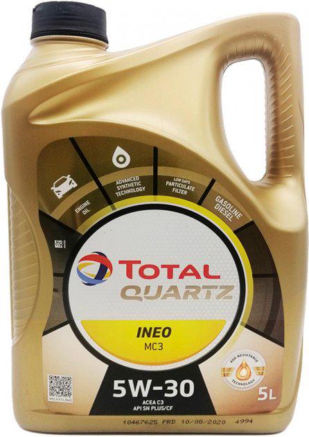 Масло Total Quartz MC3 5W-30 синтетическое 5 л