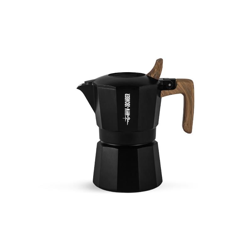 Гейзерная кофеварка с двойным клапаном MHW-3BOMBER Double Valve Moka Pot 100 мл Black (M5886B) - фото 1 Гейзерная кофеварка с двойным клапаном MHW-3BOMBER Double Valve Moka Pot 100 мл Black (M5886B) - фото 1