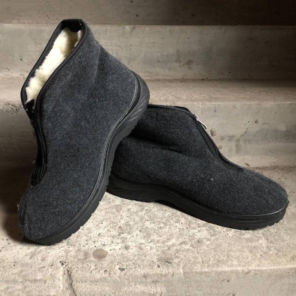 Ботинки мужские утепленные на застежке р.41 Серый - фото 5