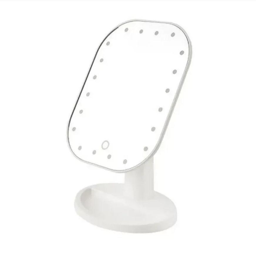 Зеркало настольное для макияжа с LED-подсветкой 20 светодиодов Mirror White (11534827)