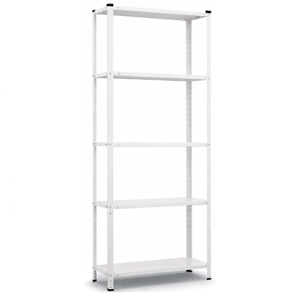 Стеллаж металлический Siker P7530 5 полок 170х75х30 см Белый (42401180)